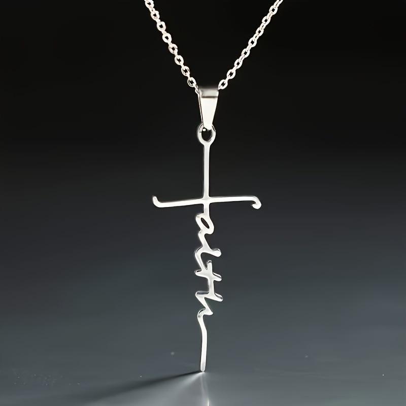 Vintage Faith Cross Necklace