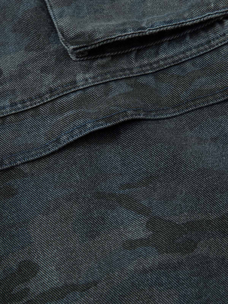 Retro Camouflage Cargo Multi Pocket Cargo Pants