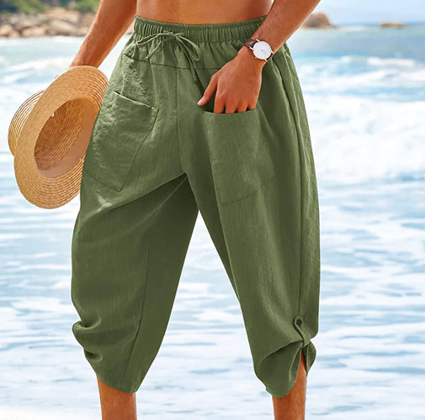 LINEN SHORTS SUMMER SHORTS BEACH SHORTS