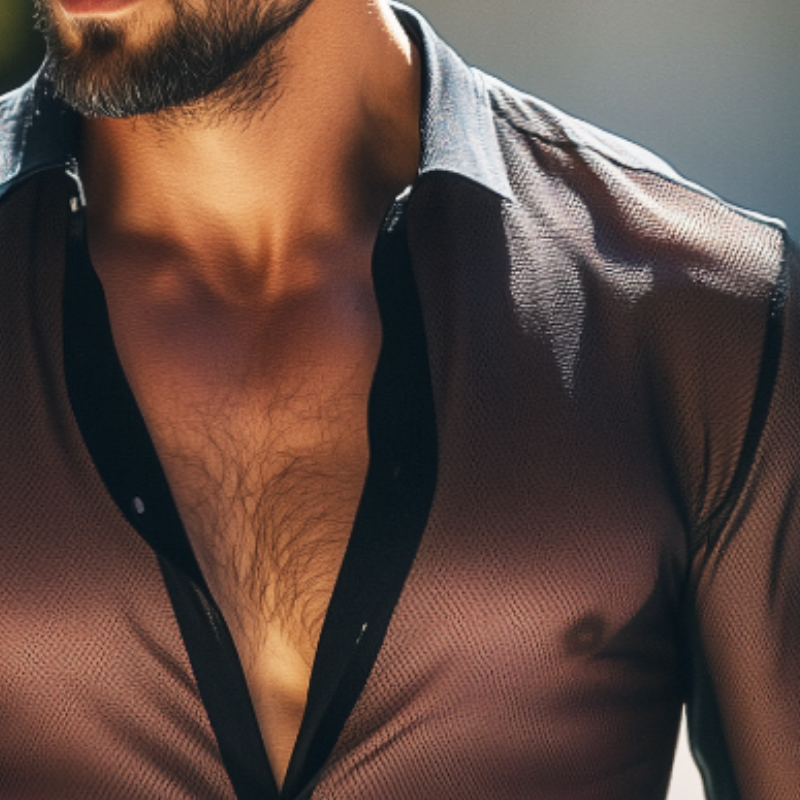Men's Casual Cool Lapel Long Sleeve Shirt