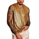 Herren Glitzer Lässiges Einfarbiges Tanktop