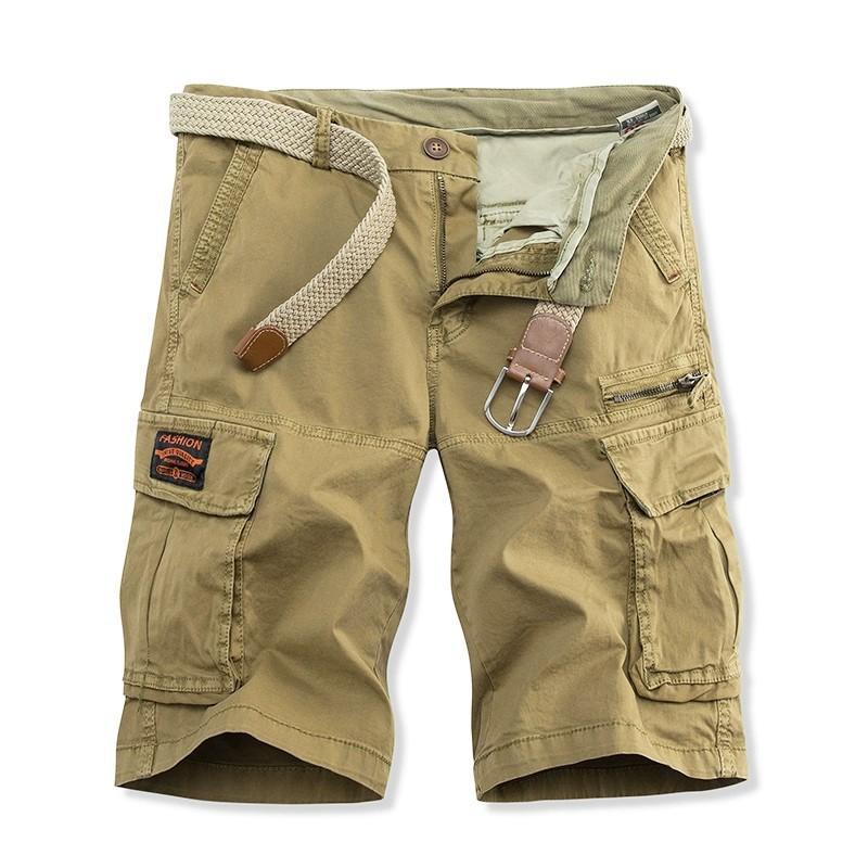 Pantalones cortos cargo rectos y holgados para exteriores para hombre