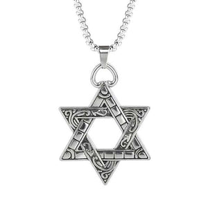 Retro Casual Six-pointed Star Necklace