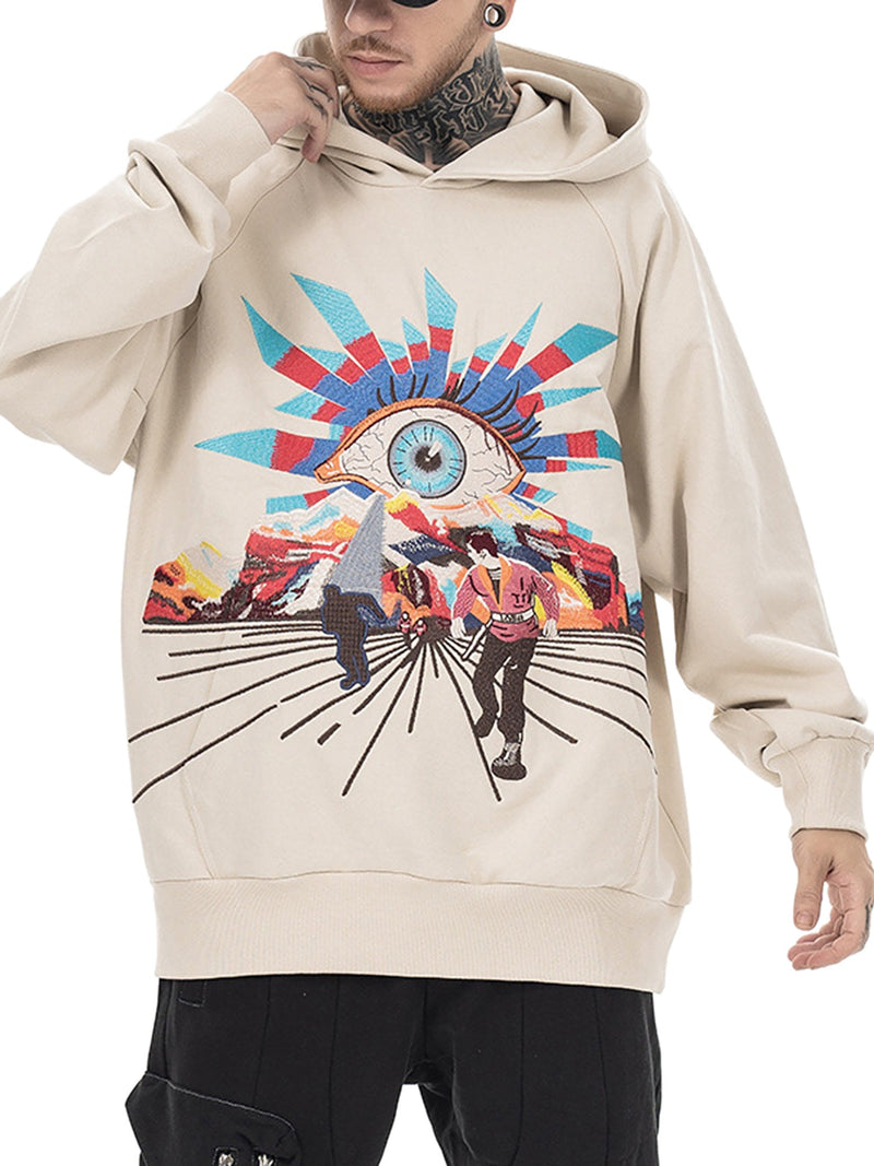 Evil Eye Embroidered Hoodie