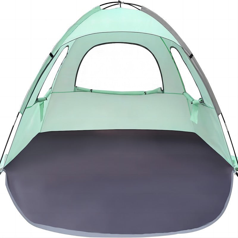 OUTDOOR CAMPING PARTY PORTABLE MULTI PERSON SUNSHADE BEACH LEISURE SUNSCREEN BREATHABLE BEACH TENT