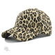 Gorra retro informal con estampado de leopardo para hombre