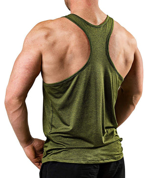 CAMISETA SIN MANGAS CON CUELLO EN V DE COLOR LISO PARA HOMBRE CAMISETA SIN MANGAS