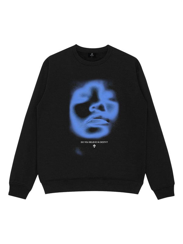 Portrait Print Sweatshirt