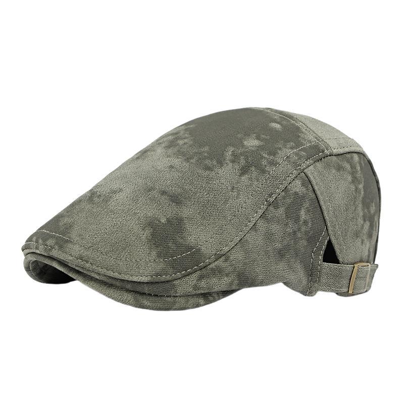 Men's British Retro Tie-dye Beret Hat