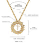 Twisted Cross Zircon Pendant Copper Necklace