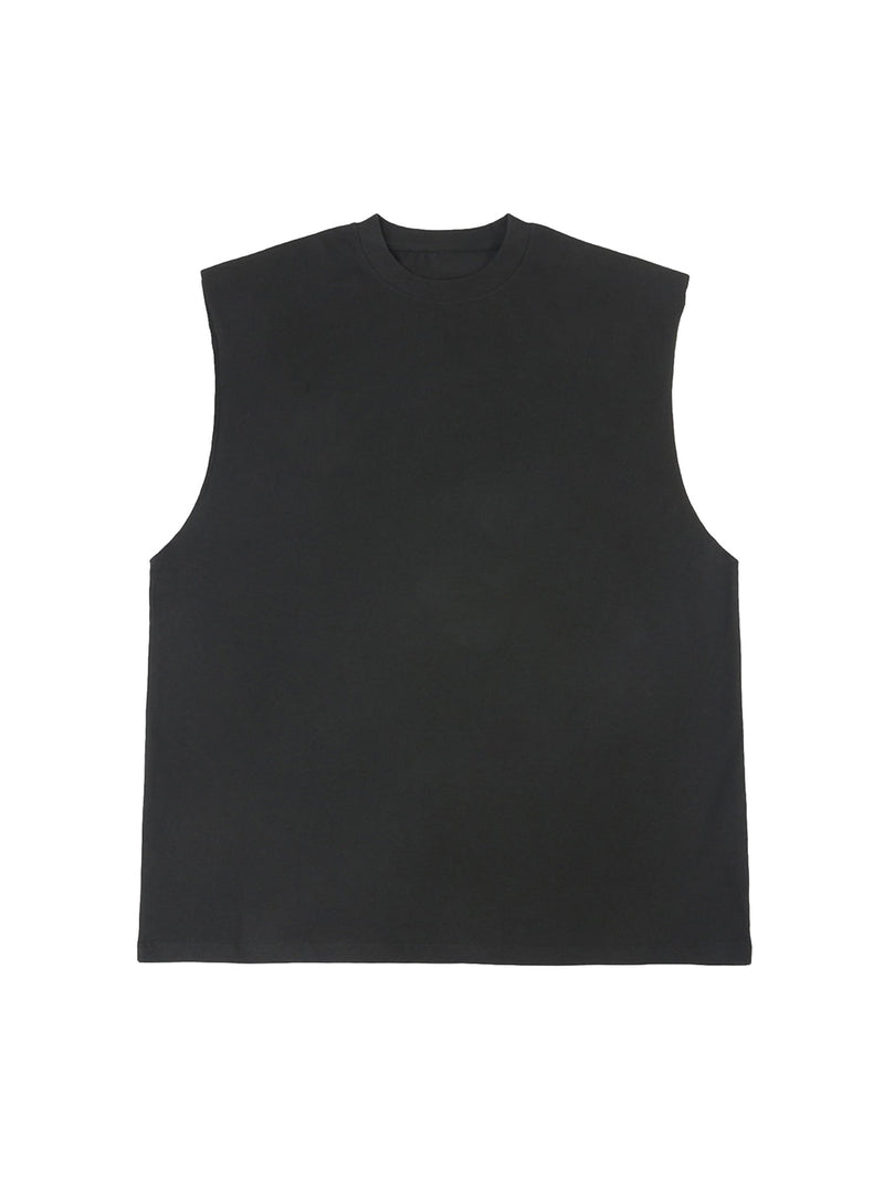 Schwere ärmellose Unisex-Weste aus Baumwolle im Vintage-Stil 