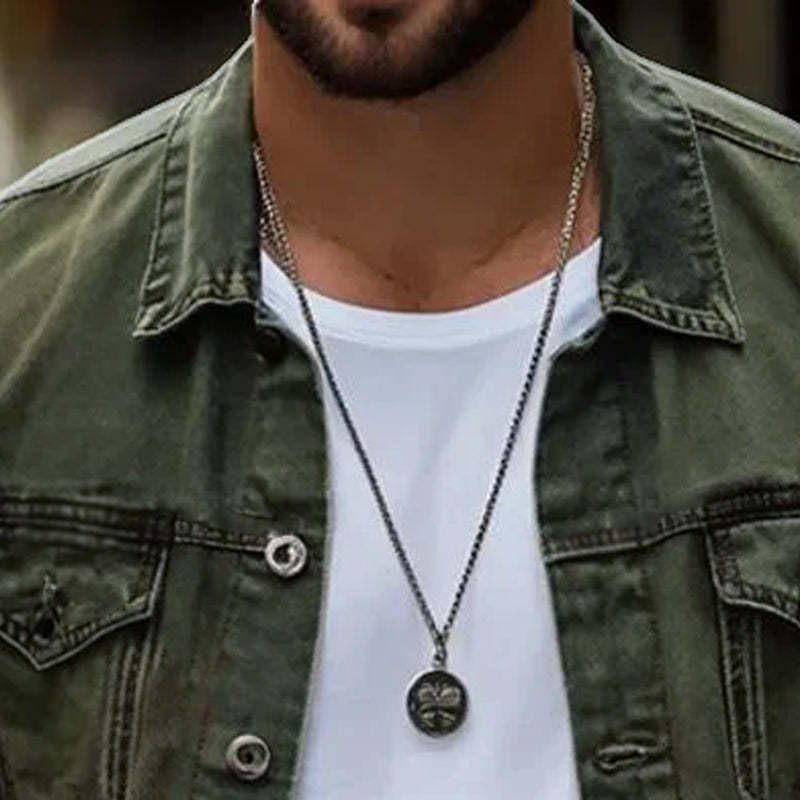 Men's Vintage Washed Single Breasted Lapel Jacket