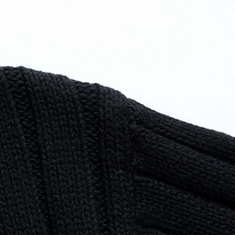Men's Casual Stand Collar Zipper Slim Fit Knit Cardigan
