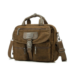 Men's Retro Large-capacity Crossbody Portable Canvas Bag