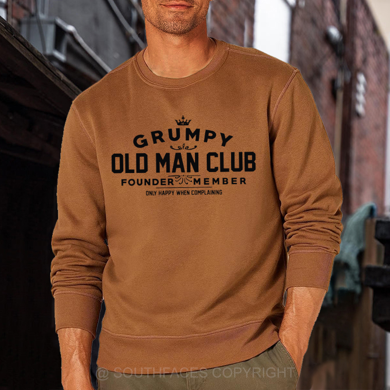 Grumpy Old Man Club COTTON Sweatshirt-Personalized