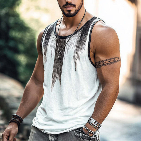Camiseta sin mangas cómoda y fresca de verano para hombre