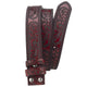Men's Split Leather Vintage Embossed Smooth Buckle Belt 03835457U