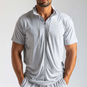 Men's Solid Color Simple Sports T-Shirt