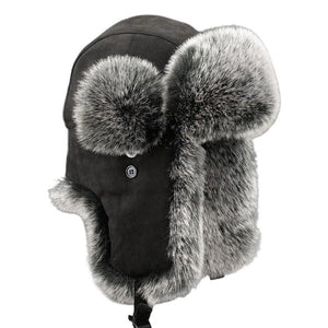 Men's Suede Thick Warm Earmuffs Hat