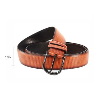 Men's Retro Casual Versatile High-end Pin Buckle Leather Belt