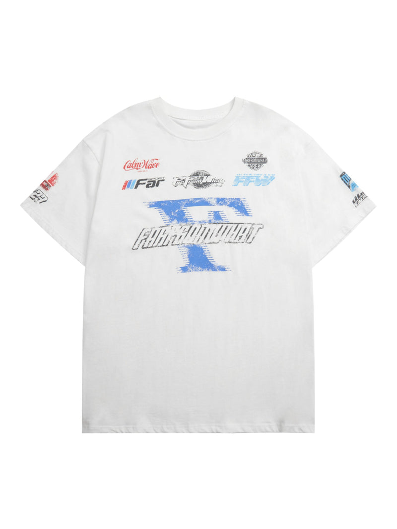 Racing Afterimage Lettering T-shirt