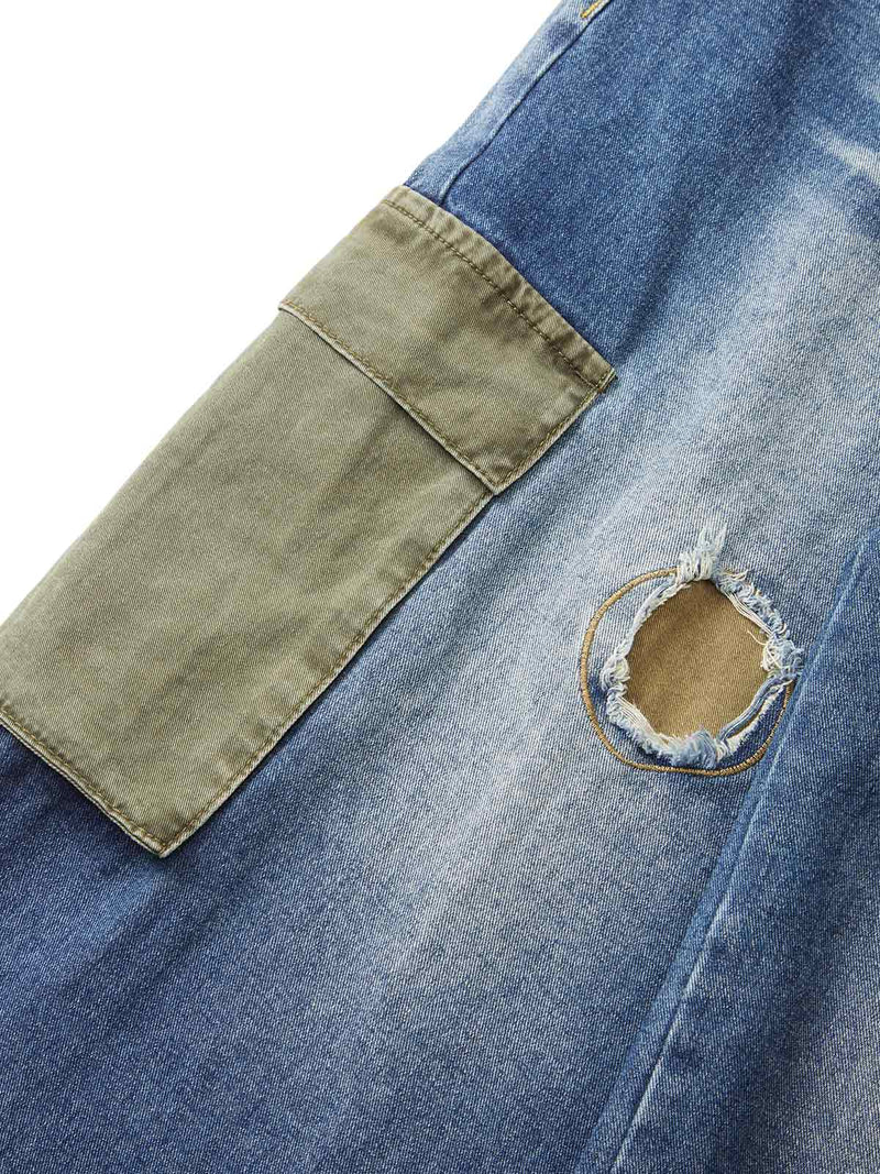 Homemade Large Pocket Cargo Jeans