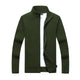 Men's Casual Stand Collar Zipper Slim Fit Knit Cardigan