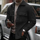 Men's Solid Color Lapel Single Breasted Jacket 94960602X