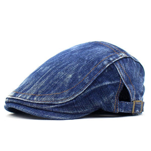 Boina vintage lavada hacia adelante para hombre