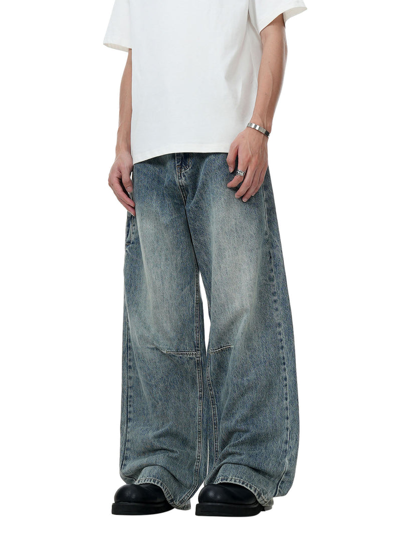 Classic Faded Washed Baggy Jeans