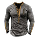 Men's Outdoor Tactical Zipper Henley Neck Long Sleeve T-Shirt