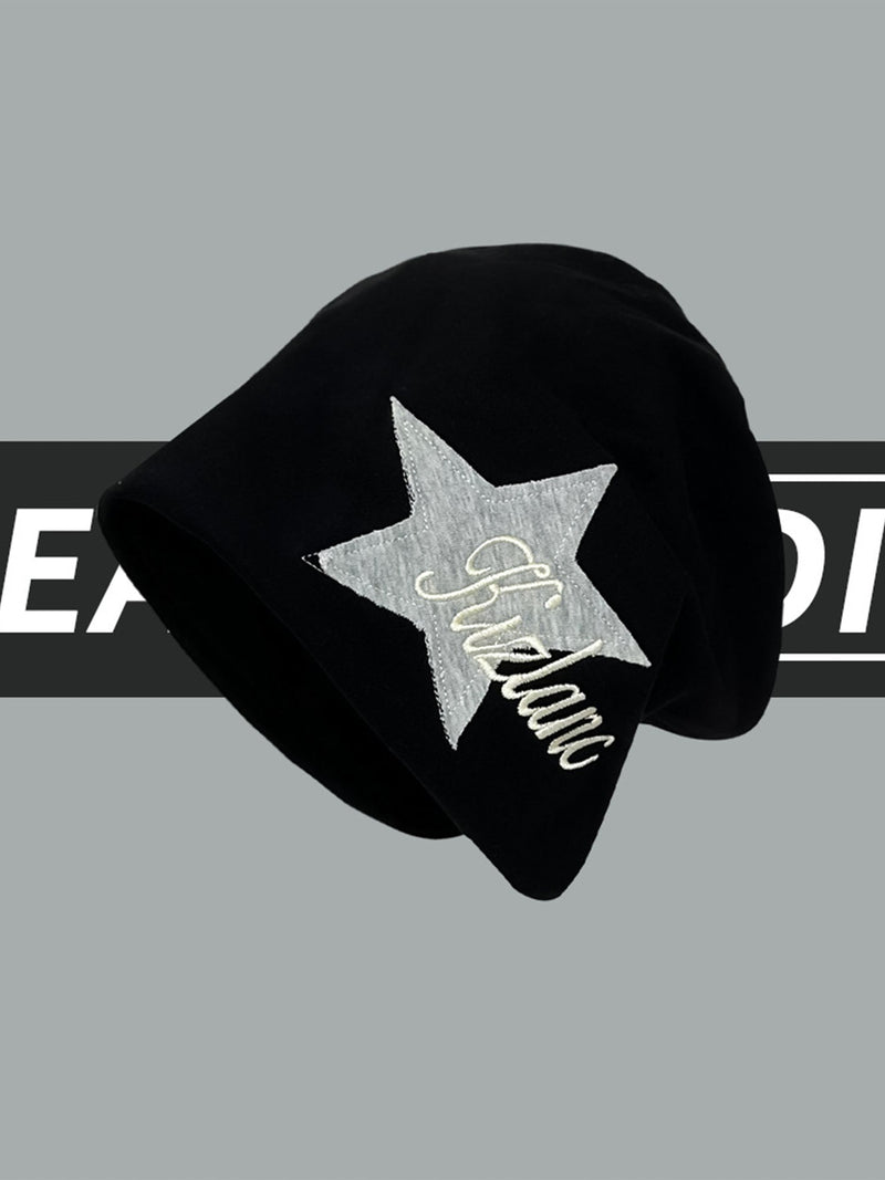 Star Embroidered Wrap Hat