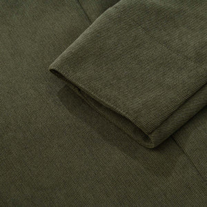 Men's Vintage Corduroy Stand Collar Single Breasted Slim Short Coat