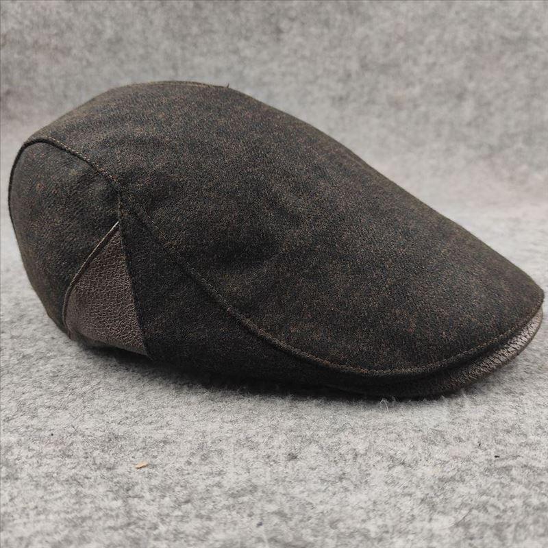Herren Retro Herbst und Winter Warme Baskenmütze