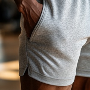 Lässige Sportshorts aus Baumwolle mit Kordelzug für Herren