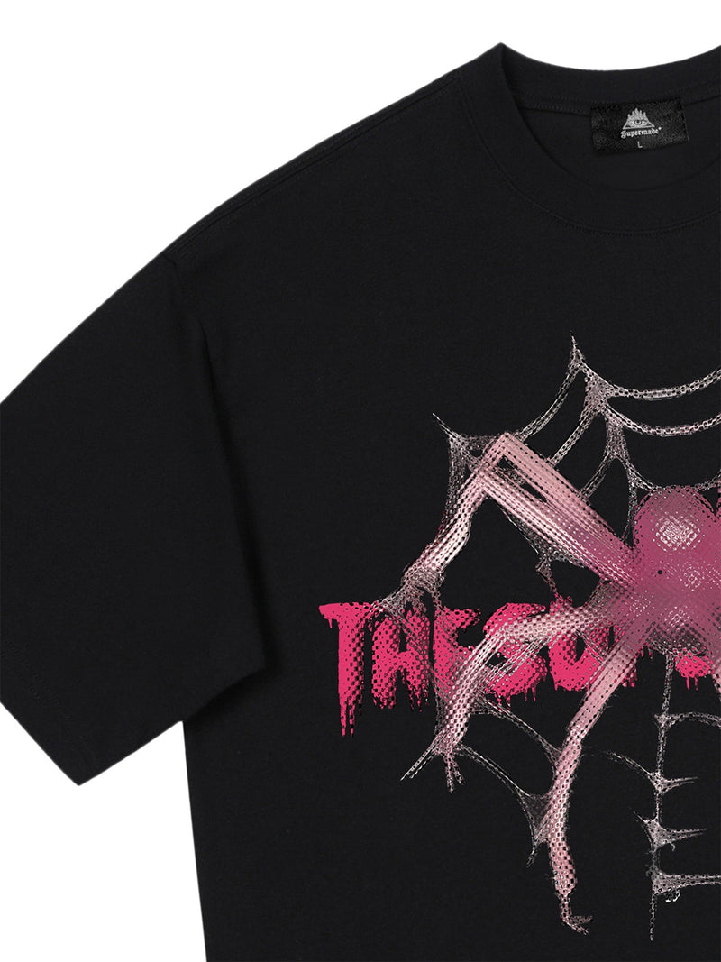 Pink Diamond Spider Hip Hop T-shirt