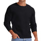 Herren-Strickpullover mit Waffelmuster und Rundhalsausschnitt
