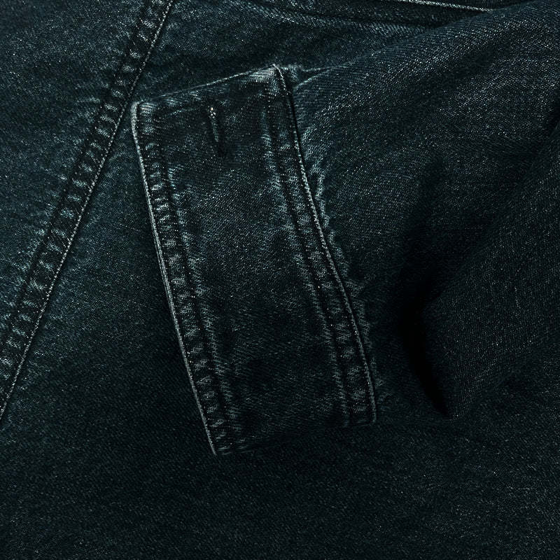 Men's Vintage Stand Collar Denim Jacket