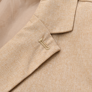 Blazer informal de dos botones con solapa con muesca para hombre