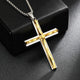 Vintage Casual Wave Cross Necklace