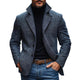 Men's Vintage Herringbone Notch Lapel Single Breasted Blazer