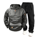Men's Casual Solid Color Hooded Sweatshirt And Pants Set 54142080Y