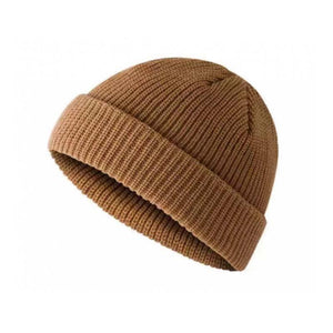 Gorro de lana cálido de punto para exteriores para hombre, para otoño e invierno. 