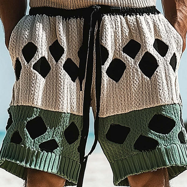 Herren Frühlingsmode Gewebte Hohlsportshorts