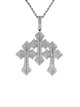 Cross Zircon Pendant Copper Necklace