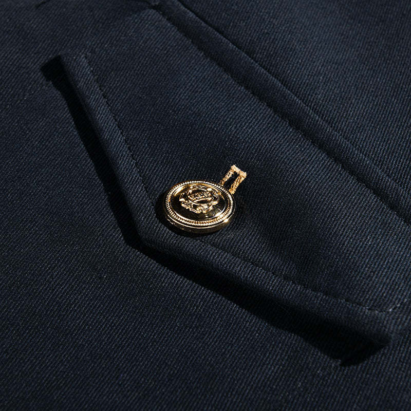 Men's Vintage Casual Solid Lapel Button Jacket 85705875TO