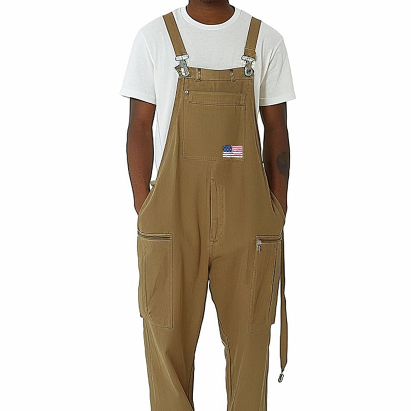 Men's Retro Workwear Casual Overalls