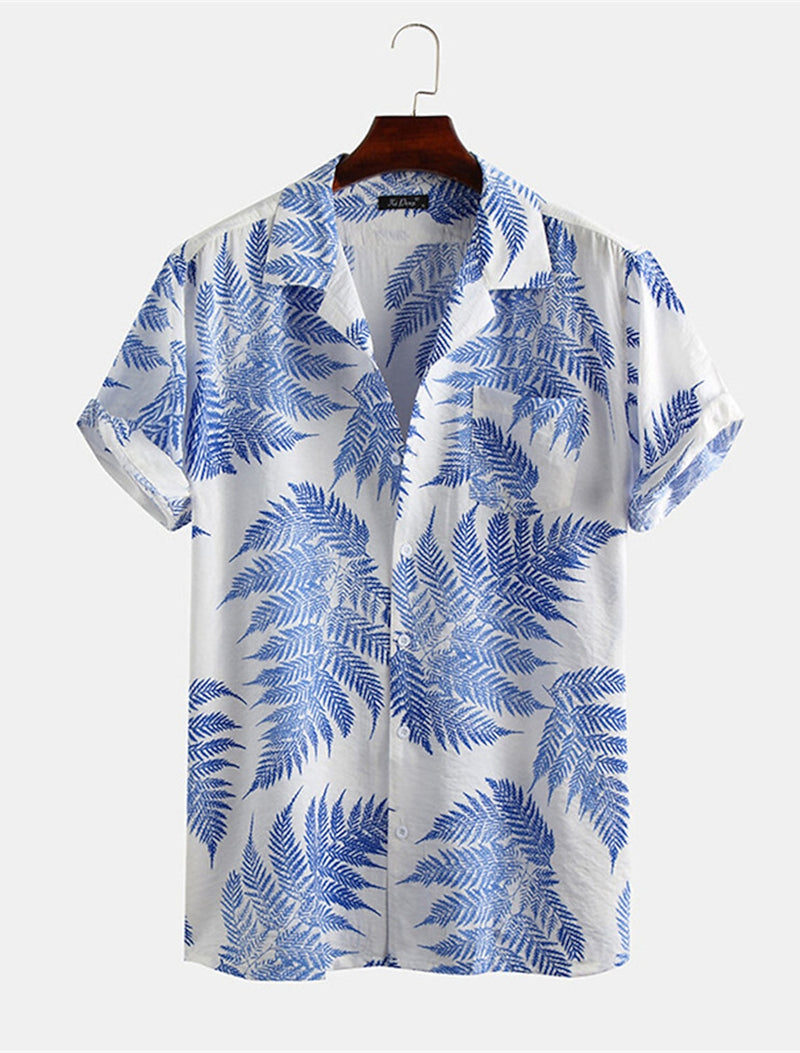 Men's Hawaiian Graphic Plants Shirt