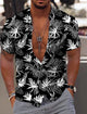 Men's Hawaiian Aloha Leaves Design Shirt