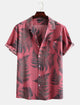 Men's Hawaiian Graphic Plants Shirt